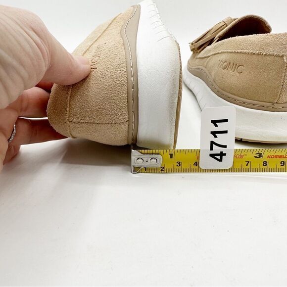 Vionic Fresh Quinn Sand Suede Tasseled‎ Slip On Comfort Loafers Size 6.5 - Picture 12 of 14